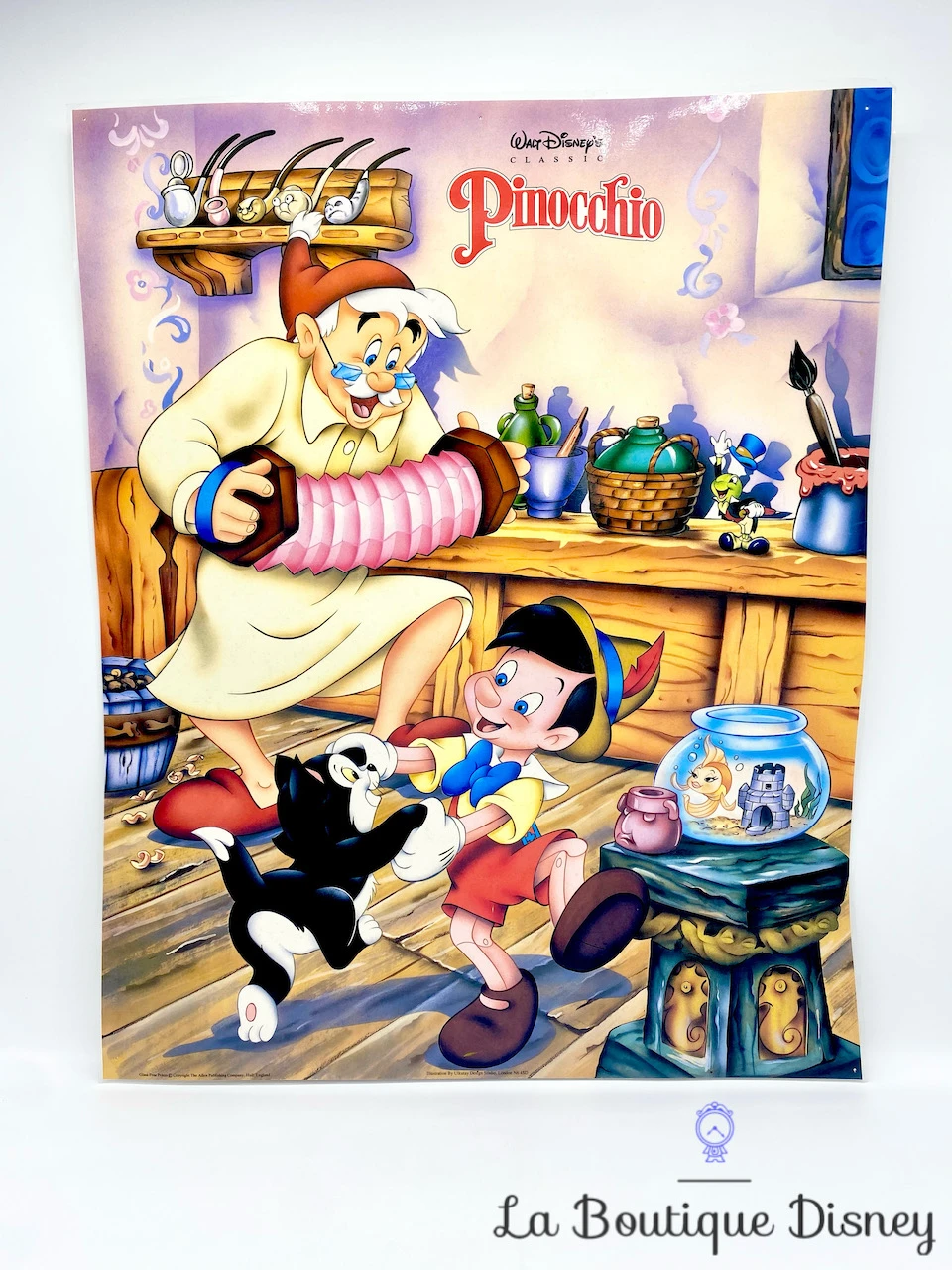 Affiche Pinocchio Walt Disney's Classics Vintage Poster Plastifié 52x41 Cm 3 Affiche Pinocchio Walt Disney's Classics Vintage Poster Plastifié 52x41 Cm