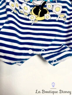 Body Combinaison Minnie Mouse Disney Store Taille 3-6 Mois Rayures Marin Fleurs -Disney body mariniere minnie mouse disney baby by disney store marin 2