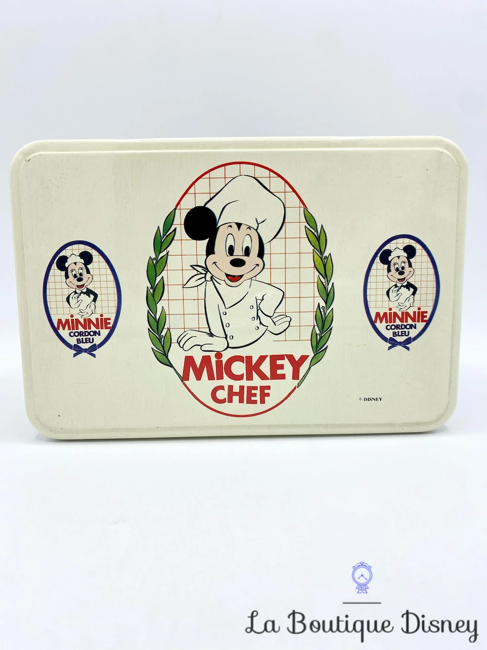 Boite Métal Mickey Chef Disney Massilly Vintage Cuisinier Cordon Bleu 4 Boite Métal Mickey Chef Disney Massilly Vintage Cuisinier Cordon Bleu – Image 2