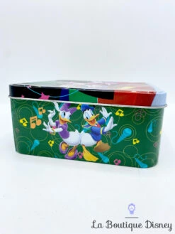 Boite Métal Mickey Minnie Musique Disney ZD Trading Carré Vert Rouge Piste Danse -Disney boite metal mickey minnie danse musique disney zd trading vert rouge piste gateaux biscuits 5