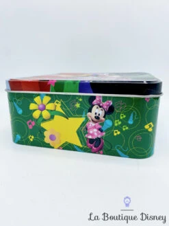 Boite Métal Mickey Minnie Musique Disney ZD Trading Carré Vert Rouge Piste Danse -Disney boite metal mickey minnie danse musique disney zd trading vert rouge piste gateaux biscuits 7