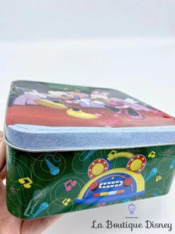 Boite Métal Mickey Minnie Musique Disney ZD Trading Carré Vert Rouge Piste Danse -Disney boite metal mickey minnie danse musique disney zd trading vert rouge piste gateaux biscuits 8