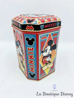 Boite Métal Mickey Minnie Mouse Disney Vintage Rouge