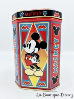 Boite Métal Mickey Minnie Mouse Disney Vintage Rouge -Disney boite metal mickey minnie disney vintage rouge noir 4