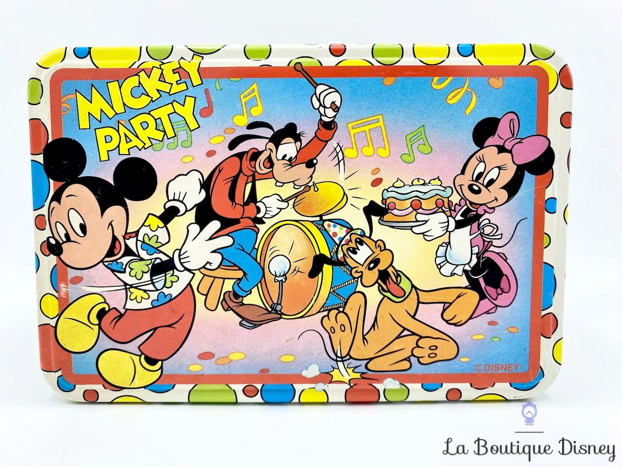 Boite Métal Mickey Party Disney Massilly Minnie Pluto Dingo Gâteau Vintage 4 Boite Métal Mickey Party Disney Massilly Minnie Pluto Dingo Gâteau Vintage – Image 2