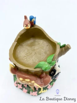 Boite Résine Bambi Disney Vintage Tronc Arbre Fleur Panpan -Disney boite resine bambi tronc arbre disney box vintage dent 6