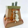 Boite Résine Les Aristochats Disney Vintage Cheminée Duchesse O'Malley Marie Toulouse Berlioz
