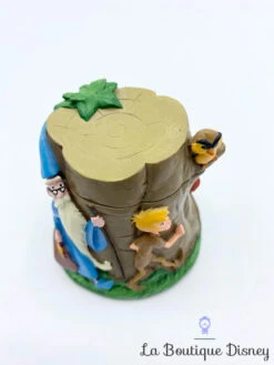 Boite Résine Merlin L'enchanteur Disney Vintage Tronc Arbre Arthur Loup Archimède -Disney boite resine merlin enchanteur arbre disney box vintage dent 4