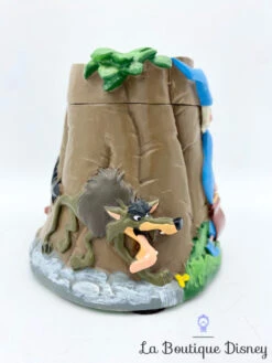 Boite Résine Merlin L'enchanteur Disney Vintage Tronc Arbre Arthur Loup Archimède -Disney boite resine merlin enchanteur arbre disney box vintage dent 5