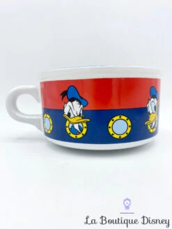 Bol Donald Duck Disney Mug Tasse Hublot Bleu Rouge Canard