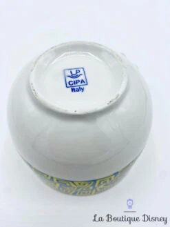 Bol Mégara Hercules Disney's CIPA Italy Vintage Tasse Mug Blanc Jaune Bleu -Disney bol megera hercules disney mug cipa italy vintage 4