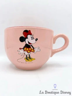 Bol Minnie Mouse Walt Disney Productions Mug ITALY Mug Rose Rétro Vintage