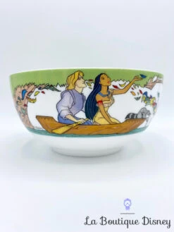 Bol Pocahontas John Smith Disney Vintage Tasse Mug Meeko Indien Pirogue Rivière Vent -Disney bol pocahontas disney vintage barque bateau john smith 3