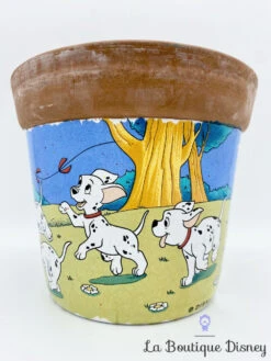 Cache Pot Les 101 Dalmatiens Walt Disney Vintage Pot Fleurs -Disney cache pot les 101 dalmatiens walt disney vintage terre cuite chiens cerf volant 1