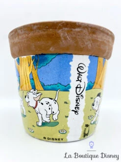 Cache Pot Les 101 Dalmatiens Walt Disney Vintage Pot Fleurs