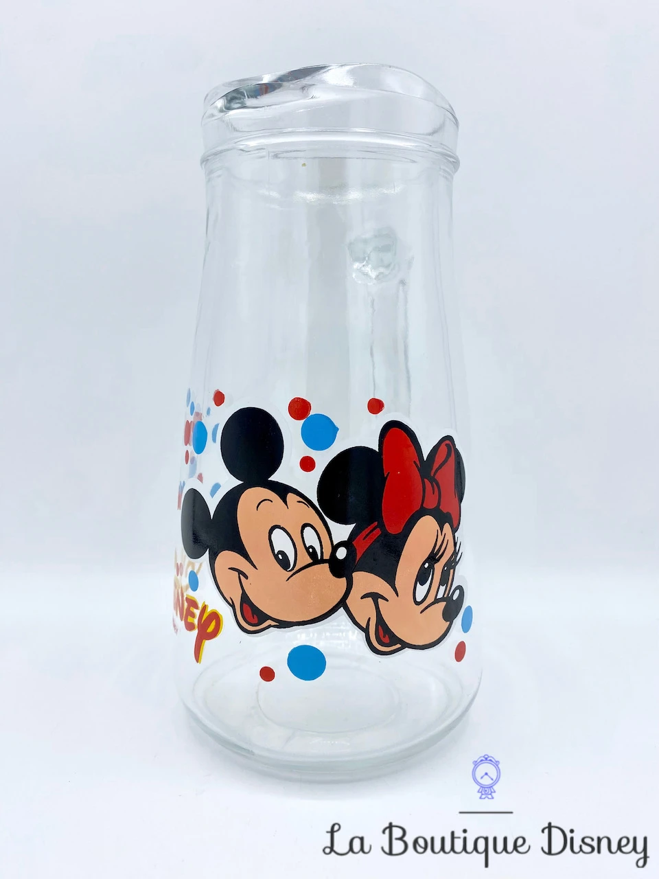 Carafe Mickey Minnie Disney Vintage Pichet Verre Eau 3 Carafe Mickey Minnie Disney Vintage Pichet Verre Eau