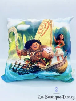 Coussin Vaiana Maui Disney Bateau Pirogue Oreiller