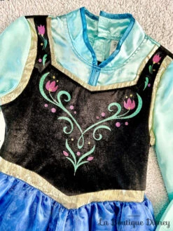 Déguisement Anna La Reine Des Neiges Disney Store 2016 Taille 7/8 Ans Robe Princesse Bleu -Disney deguisement anna la reine des neiges disney store robe bleu 7 8 4