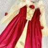 Déguisement Belle Rouge La Belle Et La Bête Disney Store Exclusive Taille 7/8 Ans Robe Velours Rouge Jaune -Disney deguisement belle rouge la belle et la bete disney store exclusive robe rouge jaune 2
