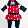 Combinaison Déguisement Minnie Mouse Disney Baby Taille 3 Mois Noir Rouge Polaire