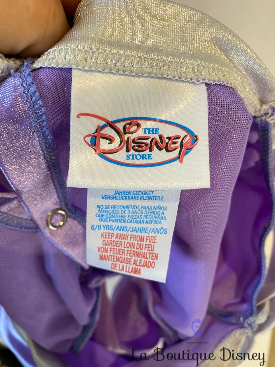 Déguisement Jasmine Aladdin The Disney Store Taille 6-8 Ans Deux Pièces Violet 7 Déguisement Jasmine Aladdin The Disney Store Taille 6-8 Ans Deux Pièces Violet – Image 5