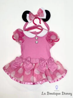 Body Déguisement Minnie Mouse Disney Baby By Disney Store Taille 0-3 Mois Robe Rose