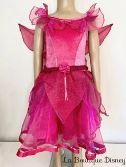 Déguisement Fée Roselia Disney Store Exclusive Taille 5-6 Ans Fée Clochette Robe Rose Ailes