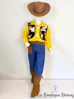Déguisement Woody Toy Story Disney Store Exclusive Taille 6-8 Ans Cow Boy Jaune Bleu Chapeau Marron