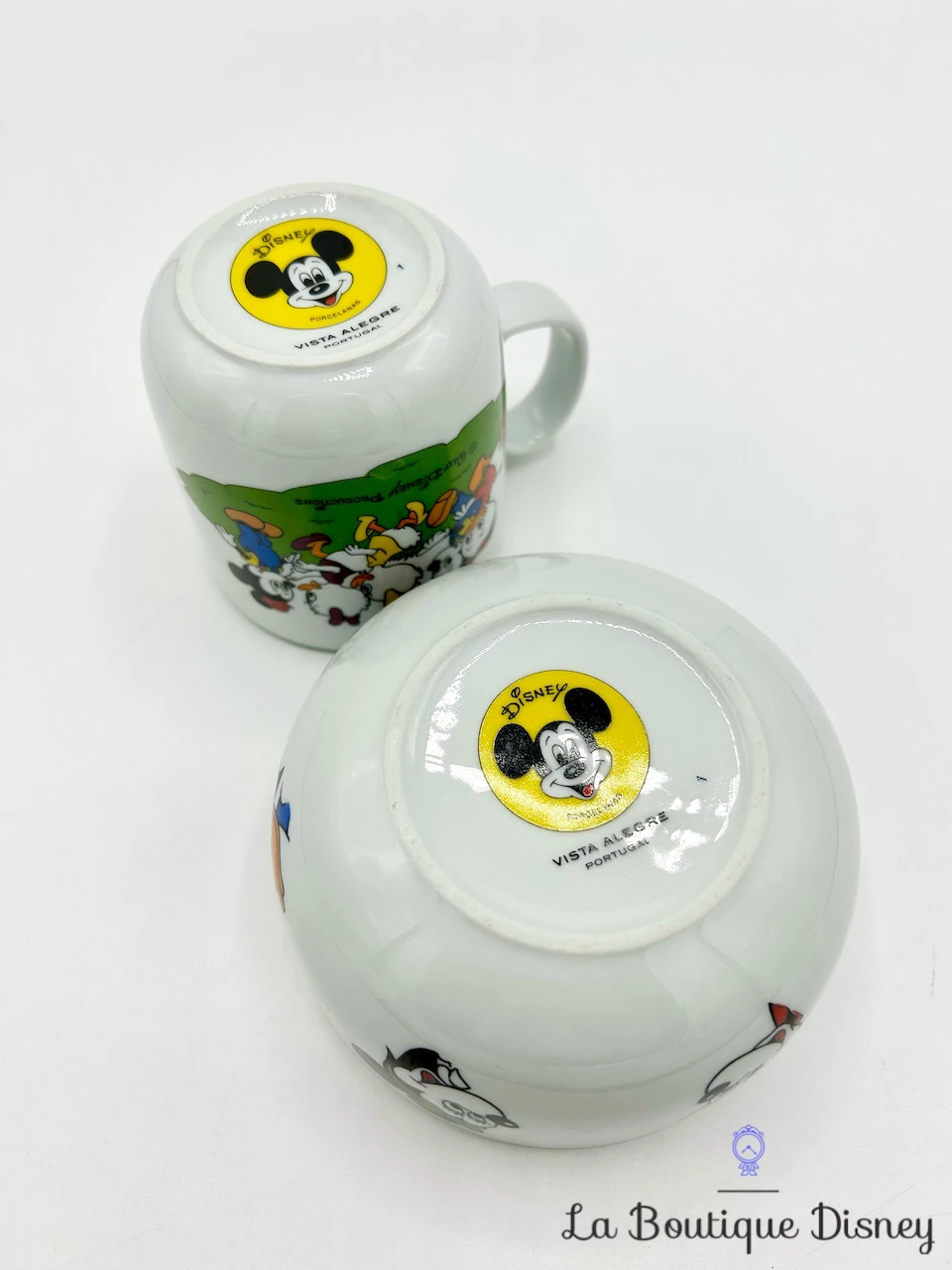 Ensemble Tasse Bol Mickey Et Ses Amis Walt Disney Productions Vista Alegre Portugal Porcelaine Vintage 11 Ensemble Tasse Bol Mickey Et Ses Amis Walt Disney Productions Vista Alegre Portugal Porcelaine Vintage – Image 9