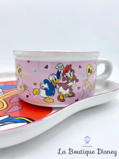 Ensemble Petit Déjeuner Assiette Bol Donald Daisy Disney That's Donald Studio Moonflower Coeur Love Amour -Disney ensemble petit dejeuner donald daisy disney moonflower bol assiette coeur love rose 6