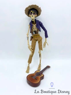 Figurine Chantante Hector Coco Disney Store Poupée Articulée Guitare 28 Cm