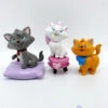 Figurines Marie Berlioz Toulouse Les Aristochats Disney Chats Coussin RARES 5 Cm -Disney figurines marie berlioz toulouse les aristochats disney 3
