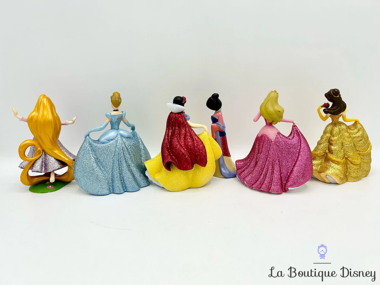 Figurines Princesses Playset Disney Store 2017 Paillettes Coffret Deluxe 8 Cm 6 Figurines Princesses Playset Disney Store 2017 Paillettes Coffret Deluxe 8 Cm – Image 4