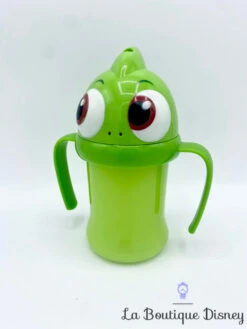 Tasse Apprentissage Pascal Caméléon Raiponce Disney Store Verre Plastique Poignées