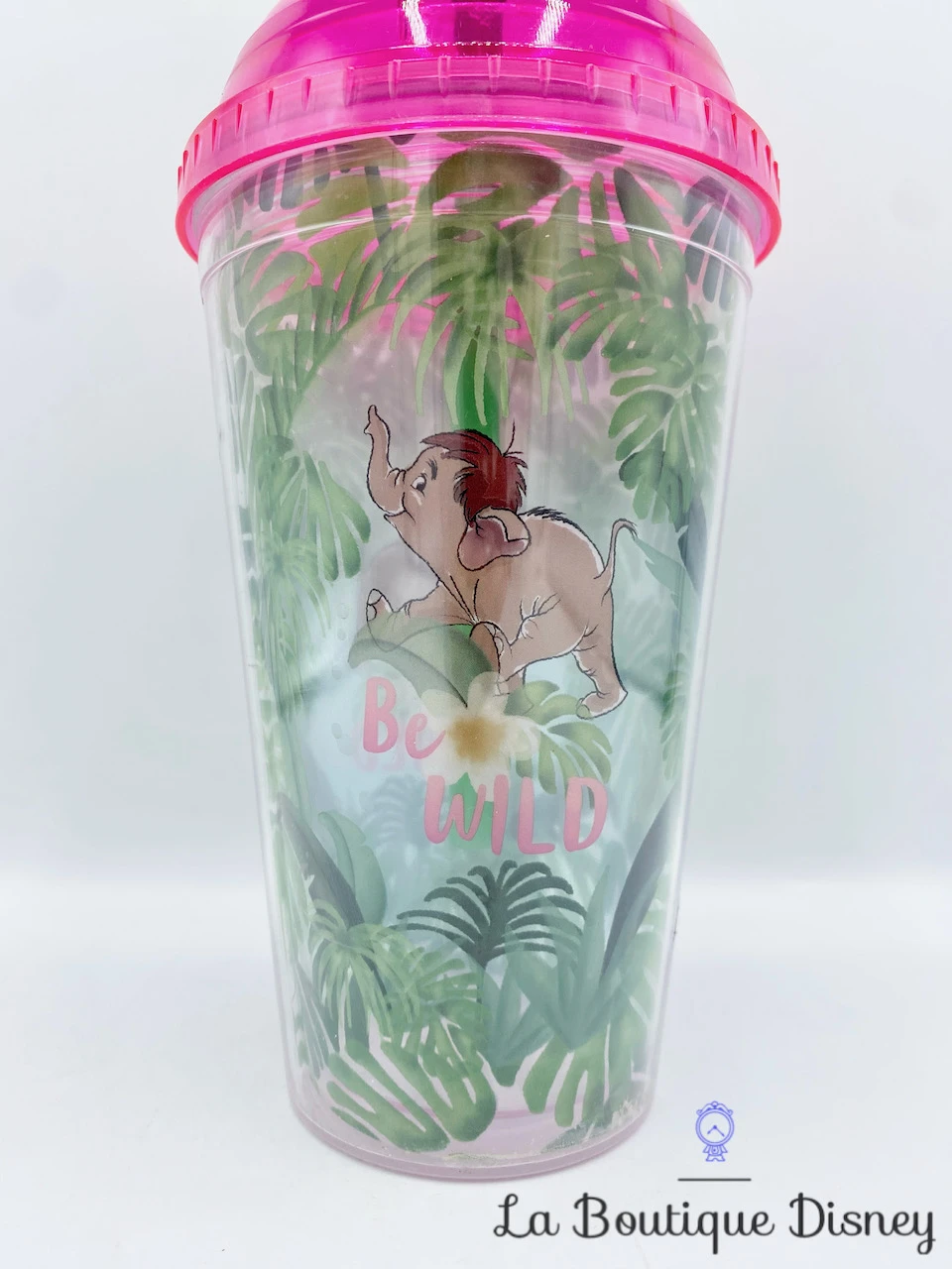 Gobelet Paille Junior Éléphant Le Livre De La Jungle Disney Verre Plastique Be Wild Vert Rose 5 Gobelet Paille Junior Éléphant Le Livre De La Jungle Disney Verre Plastique Be Wild Vert Rose – Image 3