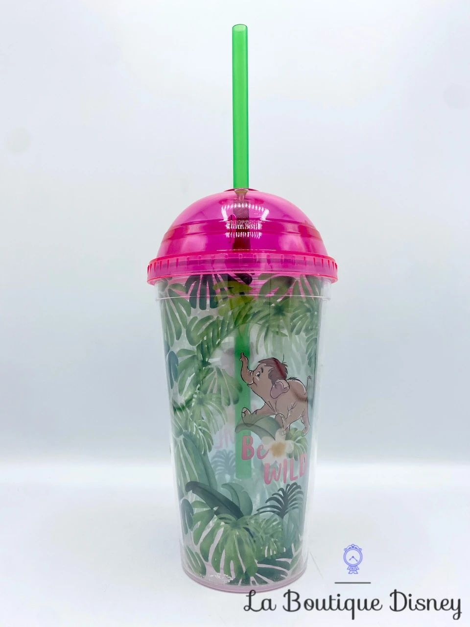 Gobelet Paille Junior Éléphant Le Livre De La Jungle Disney Verre Plastique Be Wild Vert Rose 4 Gobelet Paille Junior Éléphant Le Livre De La Jungle Disney Verre Plastique Be Wild Vert Rose – Image 2