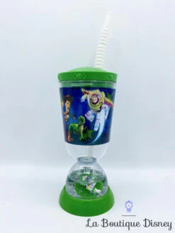 Gobelet Paille Toy Story Disney Store Verre Plastique Vert Buzz Woody Rex -Disney gobelet paille toy story disney store verre plastique woody buzz figurine flotte 0