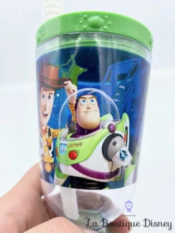Gobelet Paille Toy Story Disney Store Verre Plastique Vert Buzz Woody Rex -Disney gobelet paille toy story disney store verre plastique woody buzz figurine flotte 6