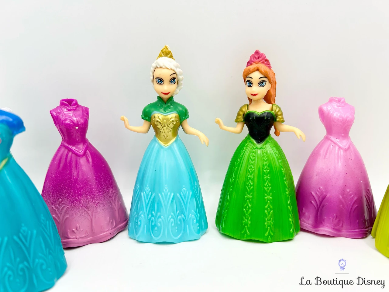 Figurines Magiclip Elsa Anna La Reine Des Neiges Disney Polly Clip Princesses Robes 5 Figurines Magiclip Elsa Anna La Reine Des Neiges Disney Polly Clip Princesses Robes – Image 3