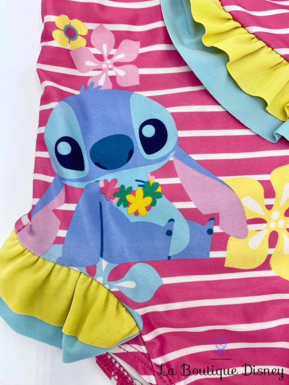 Maillot De Bain Stitch Disney Baby By Disney Store Taille 6-9 Mois Rayures Rose Jaune 4 Maillot De Bain Stitch Disney Baby By Disney Store Taille 6-9 Mois Rayures Rose Jaune – Image 2
