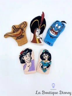 Marionnettes à Doigts Aladdin Disney Jasmine Génie Jafar Lampe Magique Théâtre