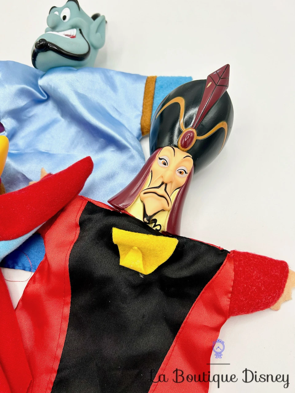 Marionnettes Aladdin Disney Main Vintage Iago Jafar Génie Abu 8 Marionnettes Aladdin Disney Main Vintage Iago Jafar Génie Abu – Image 6