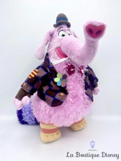 Peluche Bing Bong Vice Versa Disney Store écusson éléphant Rose 42 Cm