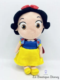 Peluche Blanche Neige Disney Store Princesse Petite Fille Enfant Jaune 32 Cm