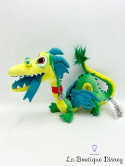 Peluche Blazey En Avant Disney Store 2019 Dragon Vert Bleu Jaune 32 Cm