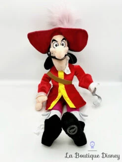 Peluche Capitaine Crochet Disney Store 2012 Peter Pan Poupée Chiffon écusson 53 Cm