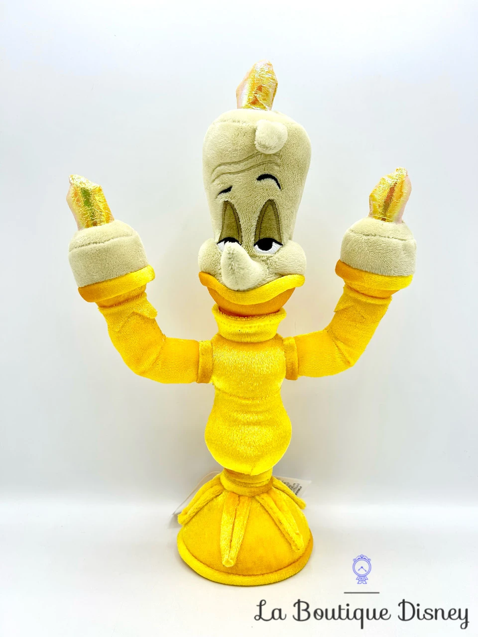 Peluche Lumière Chandelier La Belle Et La Bête Disney Store 2016 Jaune écusson 32 Cm 3 Peluche Lumière Chandelier La Belle Et La Bête Disney Store 2016 Jaune écusson 32 Cm