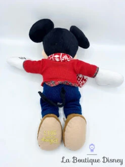 Peluche Mickey Mouse Noël Disney Store 2015 Pull Rouge écharpe 44 Cm -Disney peluche mickey mouse noel disney store 2015 pull rouge 45 cm 4