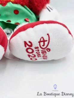 Peluche Minnie Mouse Noël Disney Store 2020 Holiday Cheer Rouge Vert 44 Cm -Disney peluche minnie disney store 2020 noel vert rouge pain epices 4