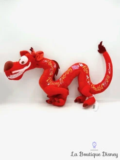 Peluche Mushu Disney Wisdom Series 2 Of 12 Édition Limitée Disney Store 2019 Mulan Dragon Rouge 48 Cm